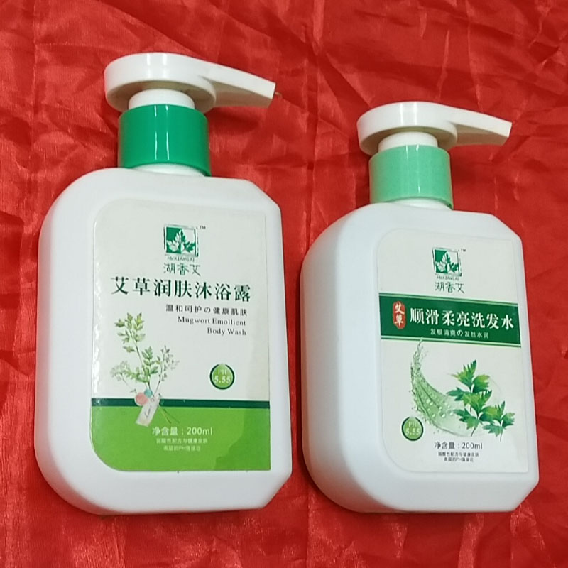 艾草潤(rùn)膚沐浴露，艾草順滑柔亮洗發(fā)水
